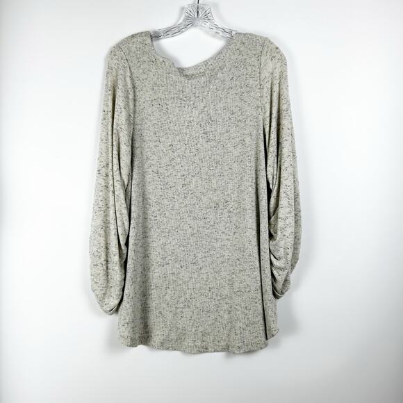 Anthropologie Saturday Sunday Marisa Ribbed Tunic Heather Gray Womens Size Small - Picture 8 of 12